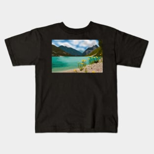 Beach and Mountains Digital Painting Kids T-Shirt